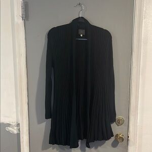 LAJU Black‎ Draped Cardigan Sweater XS